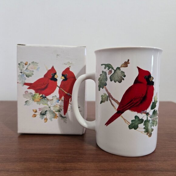 Scarlet Trio Cardinal Bird Canadian Designed Felines Capilano Trading Burnaby BC - Picture 4 of 8